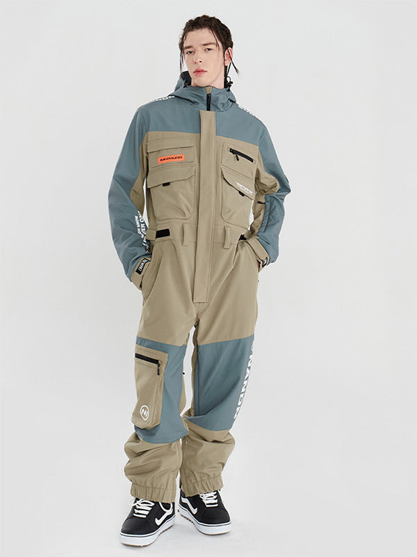 Men's Nandn Field Cargo Snowsuit One Piece