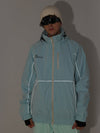 Men's Air Pose Neon Reflective Stripe Snow Jacket