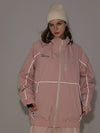 Women's Air Pose Neon Reflective Stripe Snow Jacket