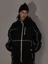 Women's Air Pose Neon Reflective Stripe Snow Jacket