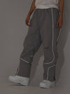 Men's Air Pose Neon Light Reflective Stripe Snow Pants