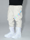 Men's Searipe Unisex Winter Discover Reflective Letters Snow Pants Ski Bibs