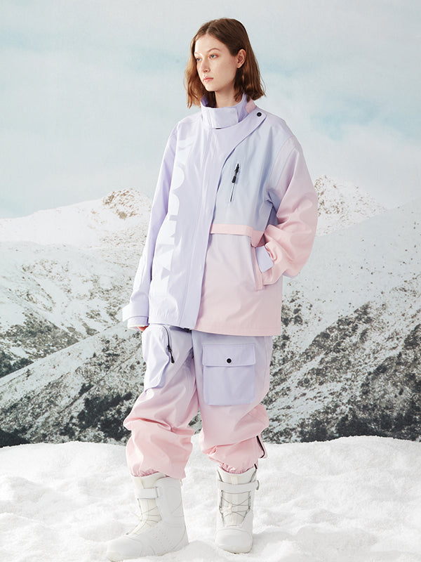 Women's RandomPow Superb Unisex Gradient Two Piece Snowsuits