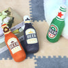 Leltcc Artificial Beer Plush Tie Dye Dog Toy