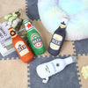 Leltcc Artificial Beer Plush Tie Dye Dog Toy