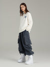 Women's Searipe Denim Baggy Cargo Snow Pants