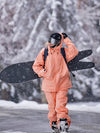 Women's Air Pose Vibrant Orange Snow Winter Snowboard Jacket