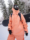 Women's Air Pose Vibrant Orange Snow Winter Snowboard Jacket