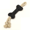 Leltcc Rope Knot Molar Bone Rod Colorblock Dog Toy