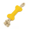 Leltcc Rope Knot Molar Bone Rod Colorblock Dog Toy