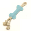 Leltcc Rope Knot Molar Bone Rod Colorblock Dog Toy