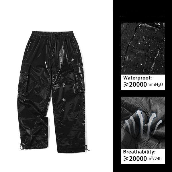 Men's Ld Ski Black Paint Graphene 3L Snow Pants