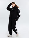 Women's Arctic Queen Stripe Mountain Infinity One Piece Snowsuit Ski Jumpsuit