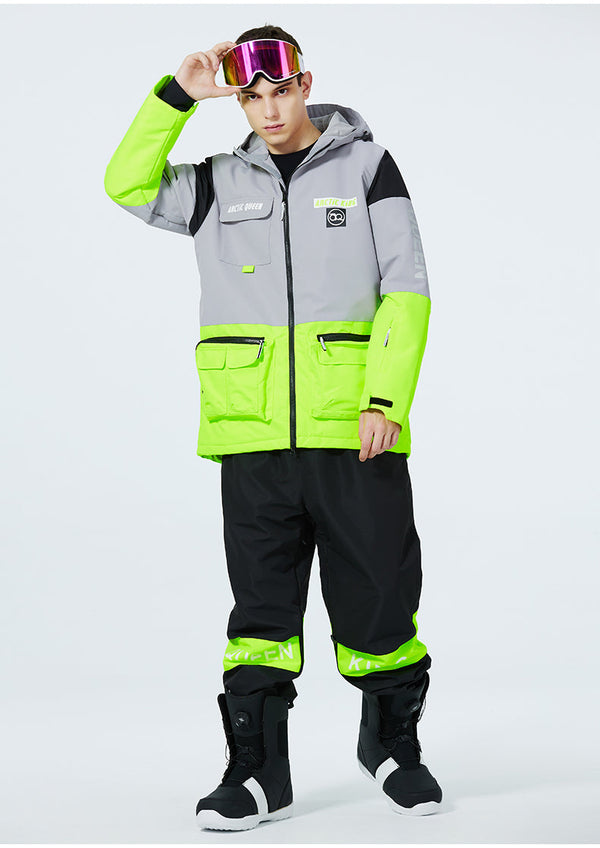 Men's Arctic King Winter Sport Freestyle Snow Jacket & Pants Sets