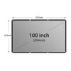 Leltcc 100 Inches Metal Anti Light Curtain Projector Screen