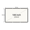 Leltcc 100 Inches High Contrast Matte Projector Screen