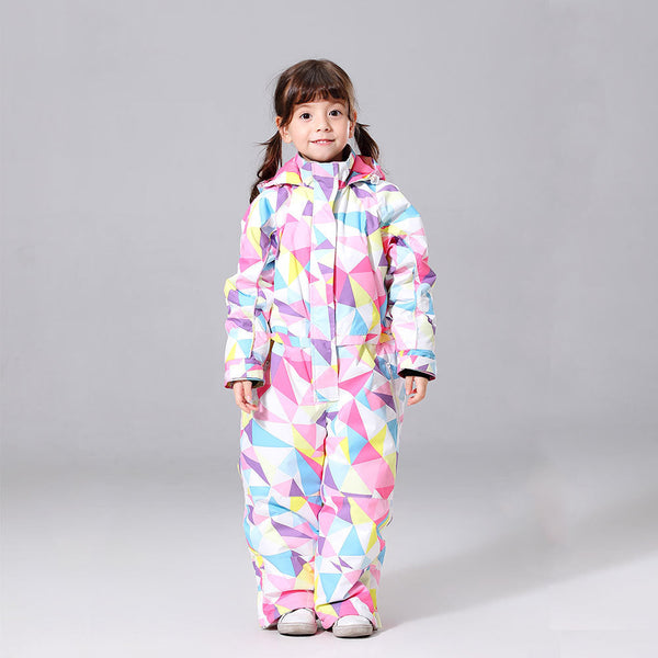 Girls One Piece Style Winter Fashion Ski Suits Winter Jumpsuit Snowsuits