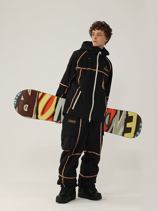 Men's Air Pose Mountain Breaker Stripe Cargo Snow Suits