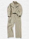 Women's Nandn Mountain Cargo Baggy Snowsuit One Piece Snow Jumpsuit