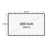 Leltcc 180/200 Inches High Density Screens Projector Screen