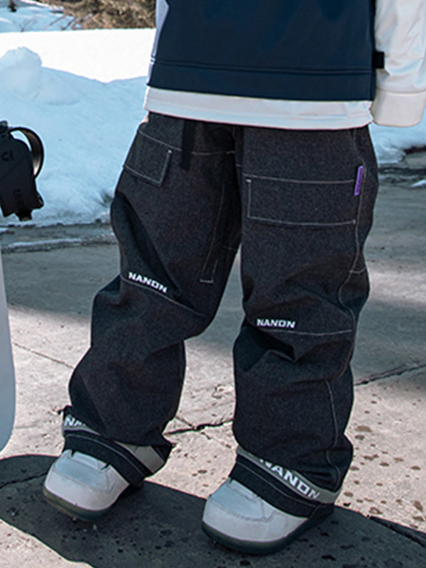 Men's Nandn Mountain Beast Denim Prime Baggy Snowboard Pants