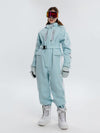 Women's Arctic Queen Stripe Mountain Infinity One Piece Snowsuit Ski Jumpsuit