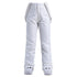 Women's Insulated Mountains Aurora White Winter Snow Pants Ski Bibs