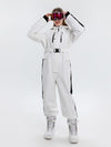 Women's Arctic Queen Stripe Mountain Infinity One Piece Snowsuit Ski Jumpsuit