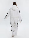 Women's Arctic Queen Stripe Mountain Infinity One Piece Snowsuit Ski Jumpsuit