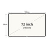 Leltcc 60-84 Inches High Contrast Matte Projector Screen