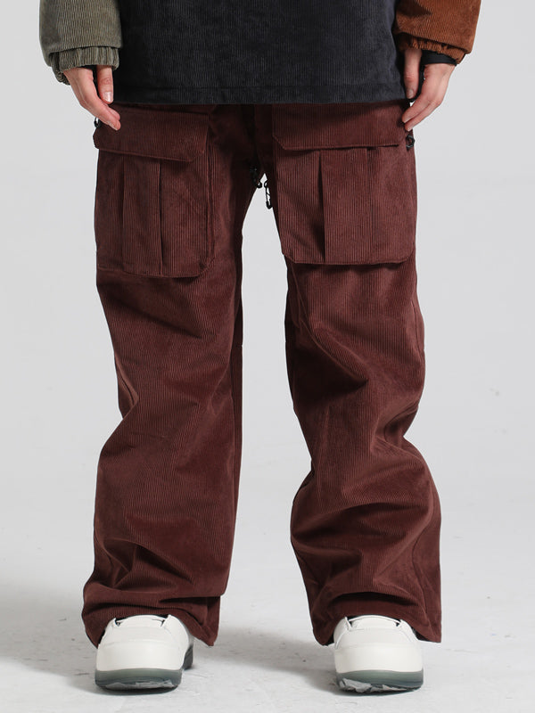 Women's Gsou Snow Corduroy Cargo Snow Pants