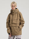 Women's Gsou Snow Winter Action Anorak Cargo Snow Jacket