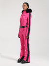 Women's Gsou Snow Classic Faux-Fur Trim Dawn Ski Suit One Piece