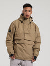 Men's Gsou Snow Winter Action Cargo Anorak Snowboard Jacket