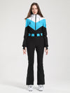 Women's Gsou Snow Retro Color-Blocked Flare Ski Suit