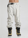 Men's Gsou Snow Reflective Pinstriped Letter Snowboard Pants