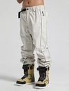 Men's Gsou Snow Reflective Pinstriped Letter Snowboard Pants