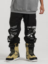 Men's Gsou Snow Graffiti Elastic Snowboard Sweatpants