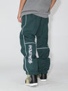 Men's Gsou Snow Reflective Pinstriped Letter Snowboard Pants