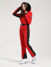 Women's Gsou Snow Classic Faux-Fur Trim Flare Ski Suit