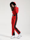 Women's Gsou Snow Classic Faux-Fur Trim Flare Ski Suit