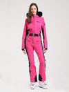 Women's Gsou Snow Classic Faux-Fur Trim Flare Ski Suit