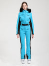 Women's Gsou Snow Classic Faux-Fur Trim Flare Ski Suit