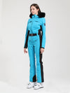 Women's Gsou Snow Classic Faux-Fur Trim Flare Ski Suit