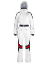 Women's Gsou Snow Retro Belted Stripe Flare Ski Suit