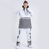 Womens SMN Top Fashion Two Piece Snowsuit Snow Jacket & Pants Set