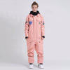 Women's SMN Slope Star Nasa Icon One Piece Ski Suits Winter Jumpsuit