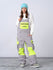 Women's Nandn Cargo Pocket Colorblock Snowboard Bibs Snow Pants