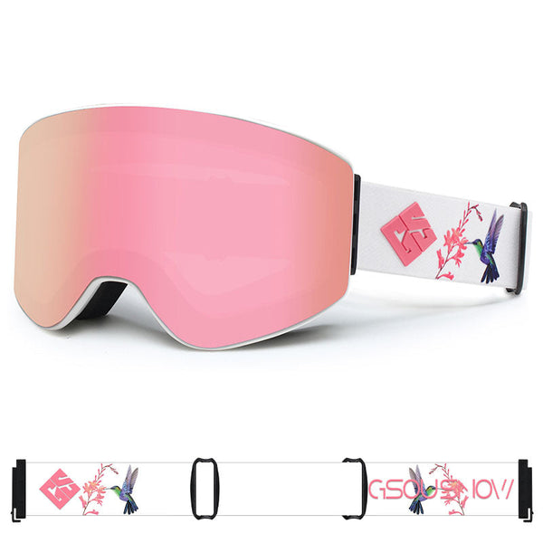 Gsou Snow Unisex High-end Winter Mountain Frameless Ski Goggles