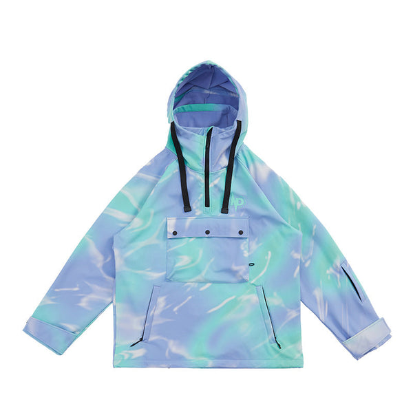 Men's Nobaday Pure Free Tie Dye Fluorspar Anorak Snowboard Jacket